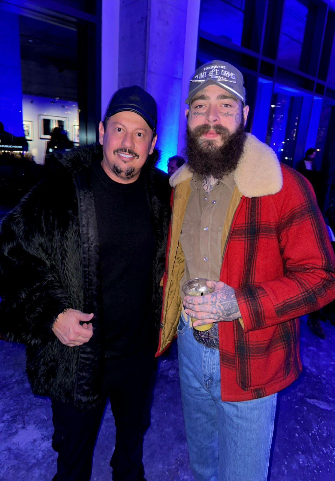 Marcos Araujo, CEO da Áudio Mix, se encontra com Post Malone em Nashville