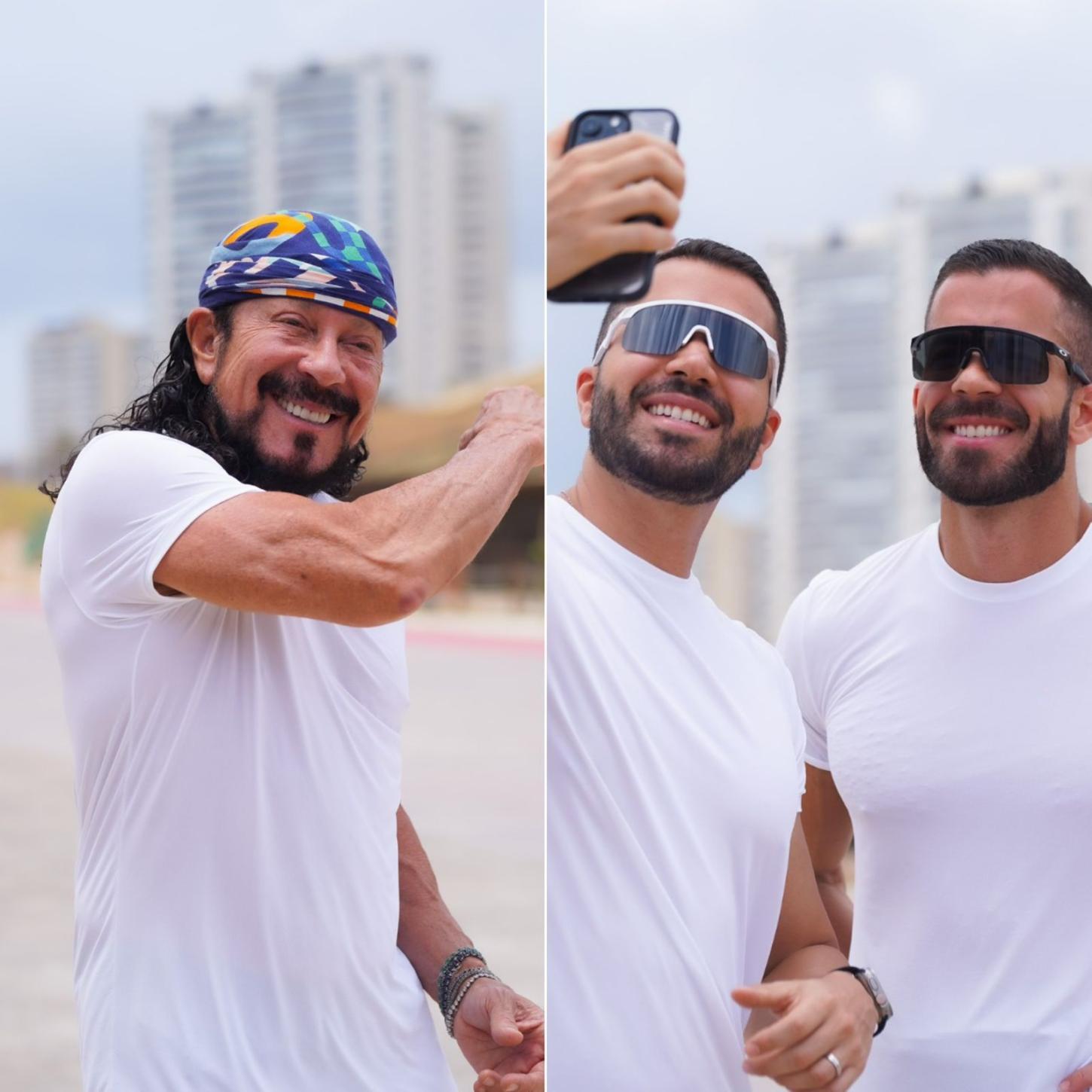 Bell, Pipo e Rafa Marques promovem bem- estar, saúde e diversão em maratona inédita em Salvador, no dia 26 de janeiro de 2025 