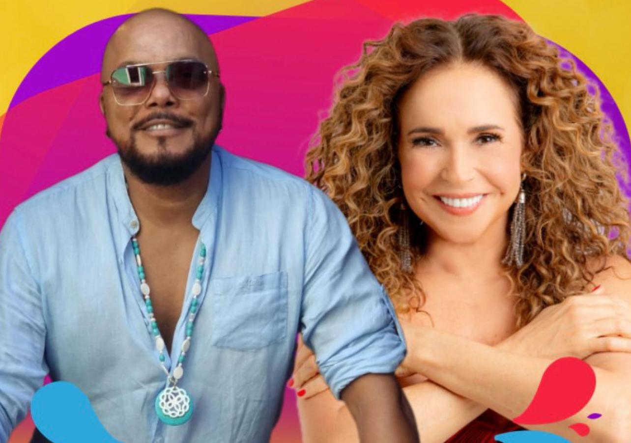 Pierre Onassis recebe Daniela Mercury nos Ensaios Afrodisíaco no Mercado Modelo