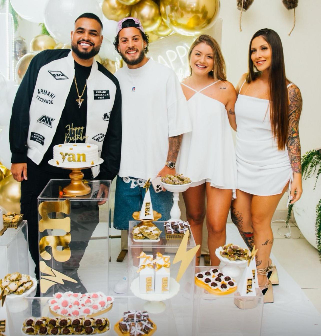 Cantor Yan, sucesso do pagode, reúne famosos em festa de aniversário no Rio de Janeiro