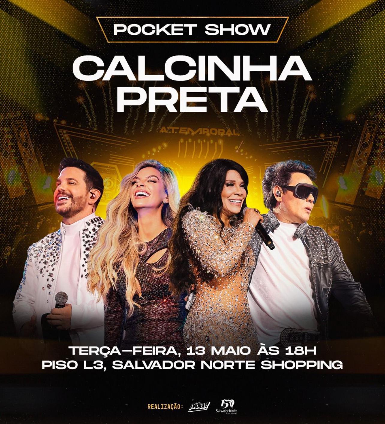 Calcinha Preta realiza pocket show especial nesta terça-feira (13)