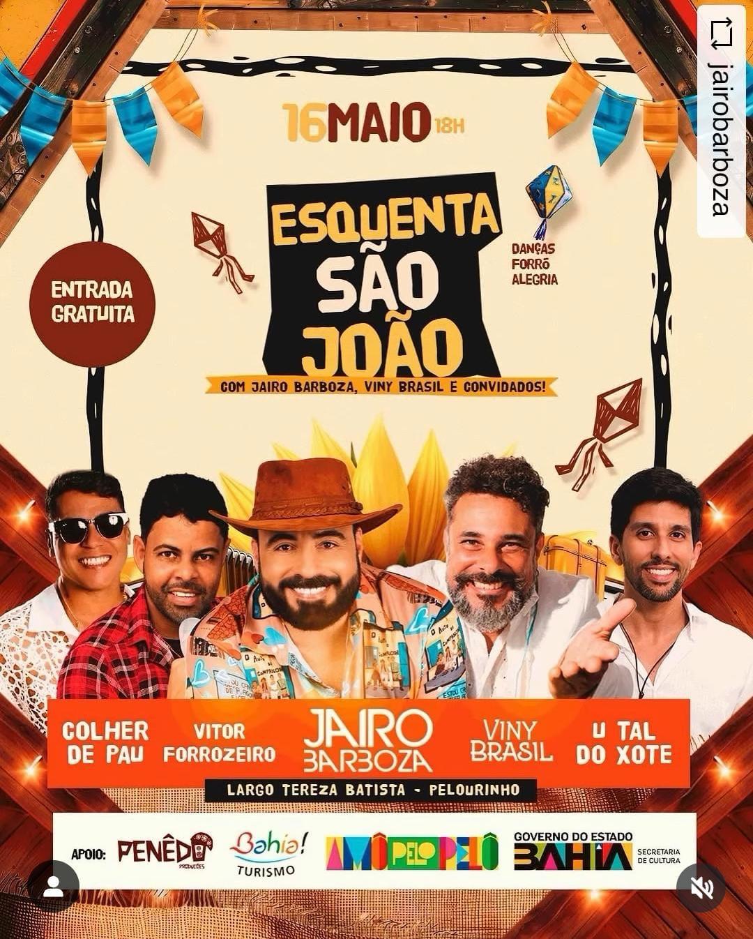 Esquentar São João agita o Pelourinho com forró e atrações gratuitas