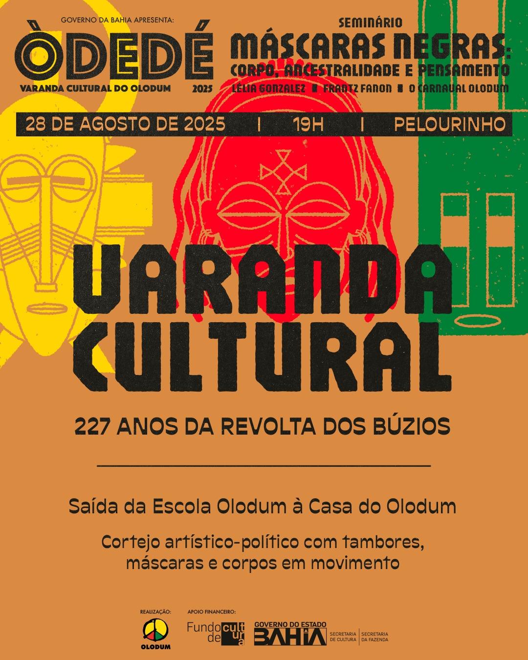 Olodum promove Varanda Cultural em homenagem aos 227 anos da Revolta dos Búzios
