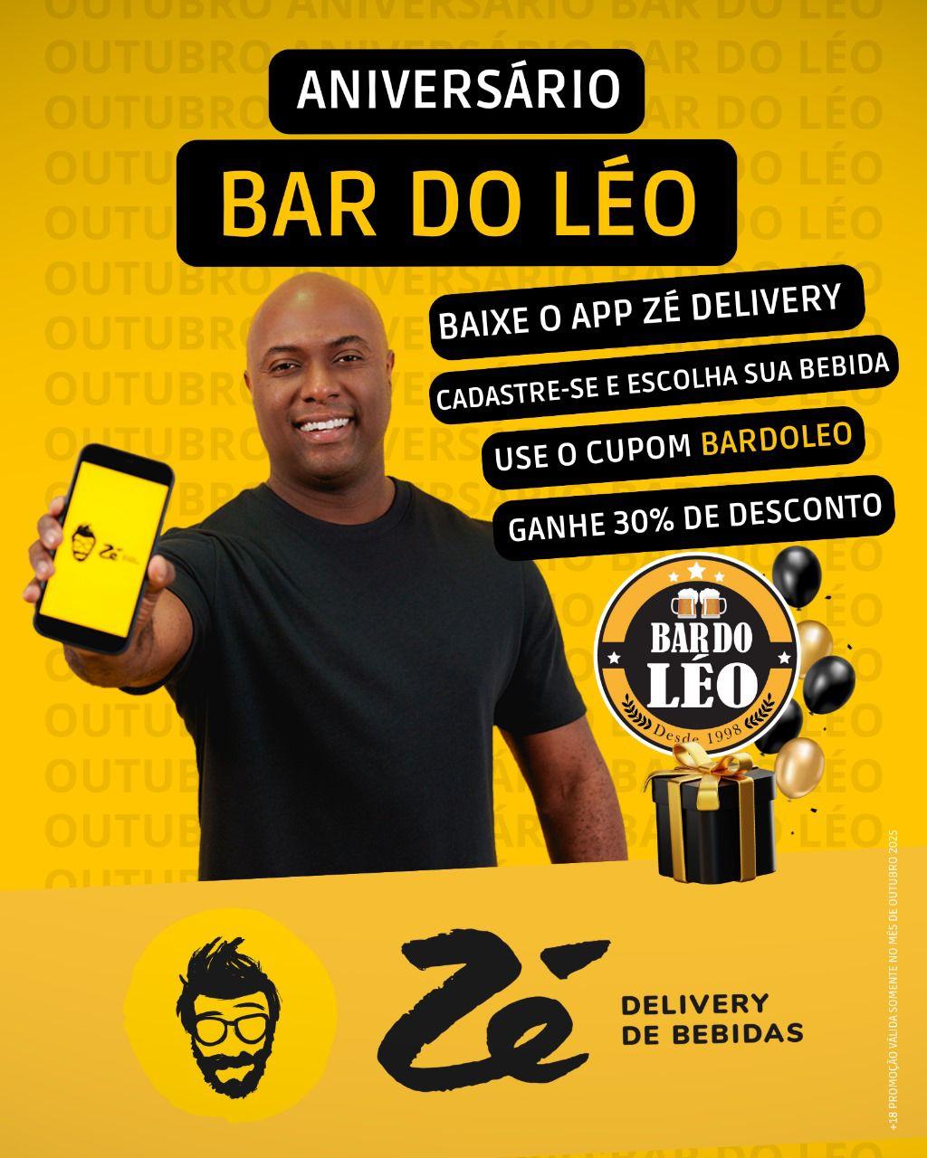 Bar do Léo em festa: tradição, cerveja gelada e desconto no Zé Delivery!