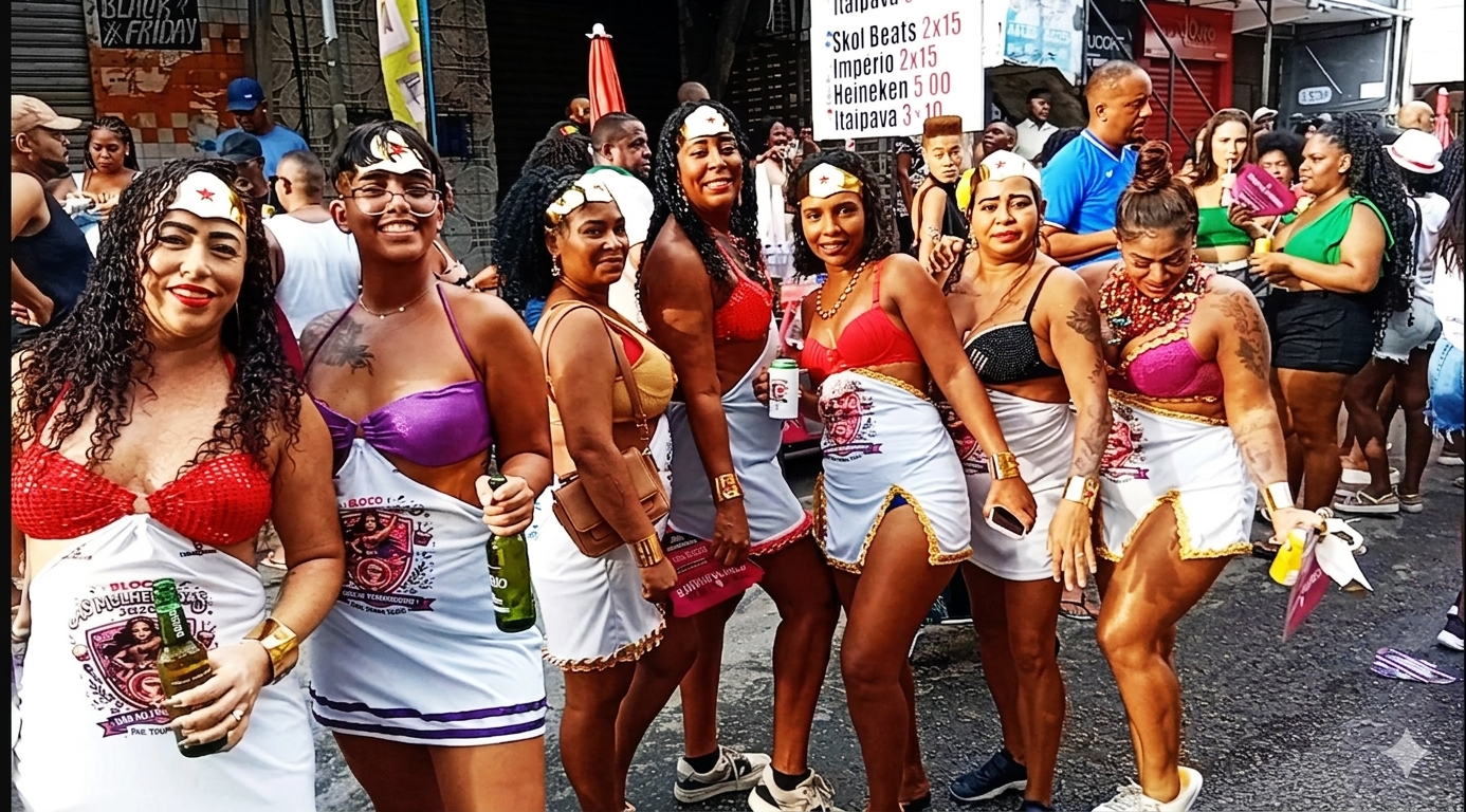 Bloco As Mulheradas volta às ruas de Boa Vista de São Caetano após quatro anos e arrasta multidão em Salvador