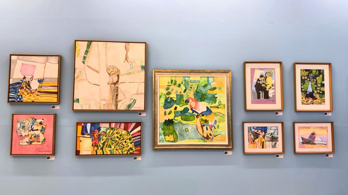 Artista baiano expõe obras durante o Abril Azul no Salvador Shopping