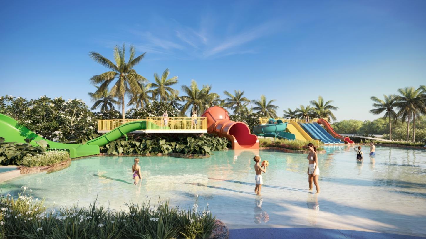 Aviva divulga novas imagens conceituais das atrações do futuro parque aquático Hot Park Costa do Sauípe, previsto para final de 2027