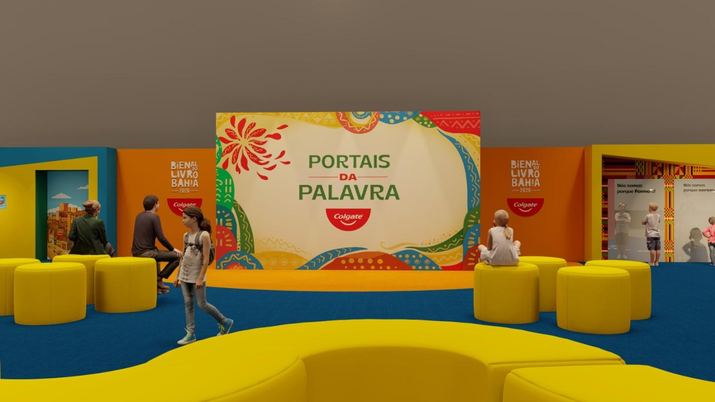 Espaço Infantil Colgate - Portais da Palavra será um dos fortes atrativos da Bienal do Livro Bahia 2026   