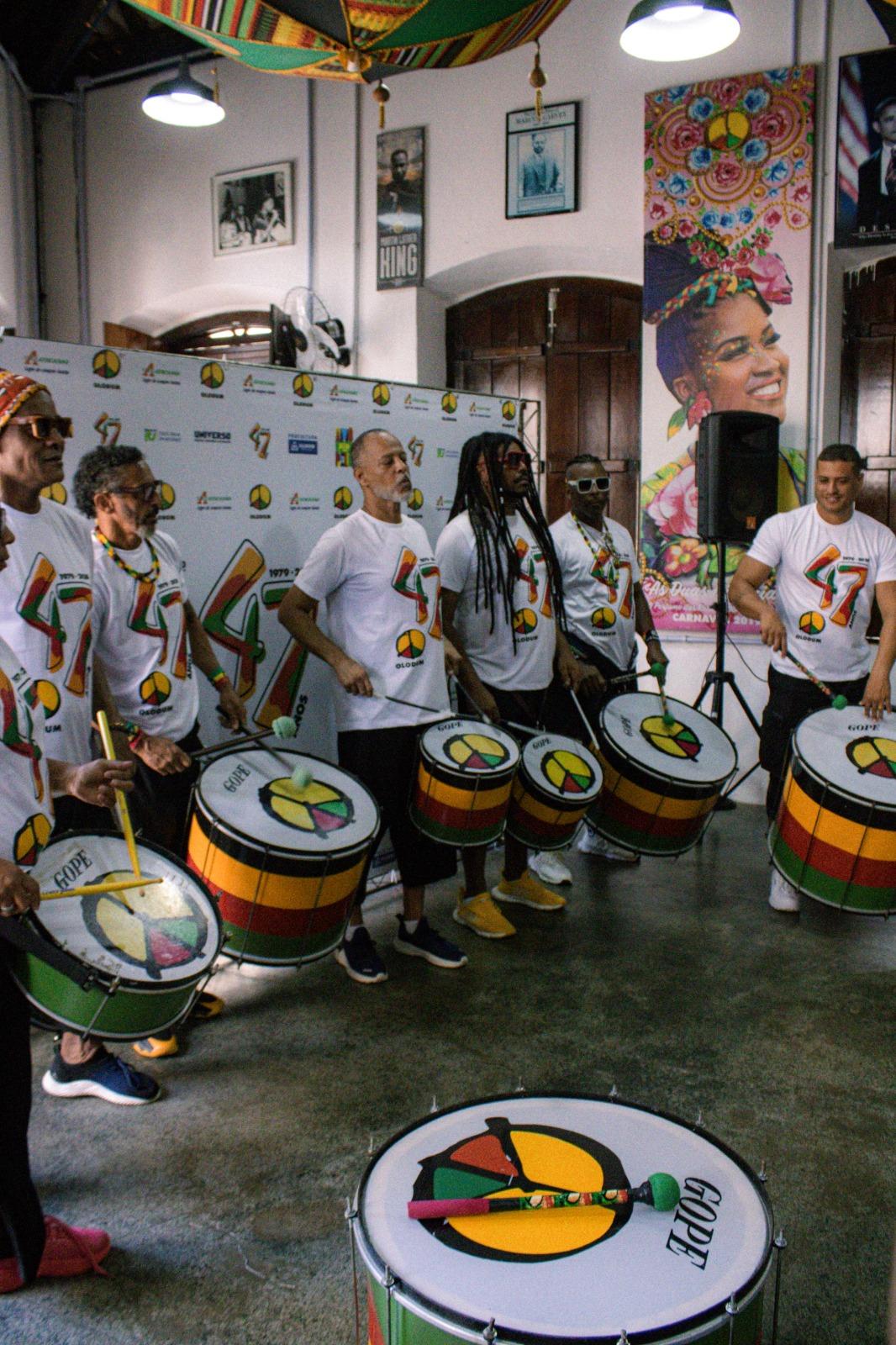 Olodum anuncia agenda até 2029 e apresenta novas ações no aniversário de 47 anos