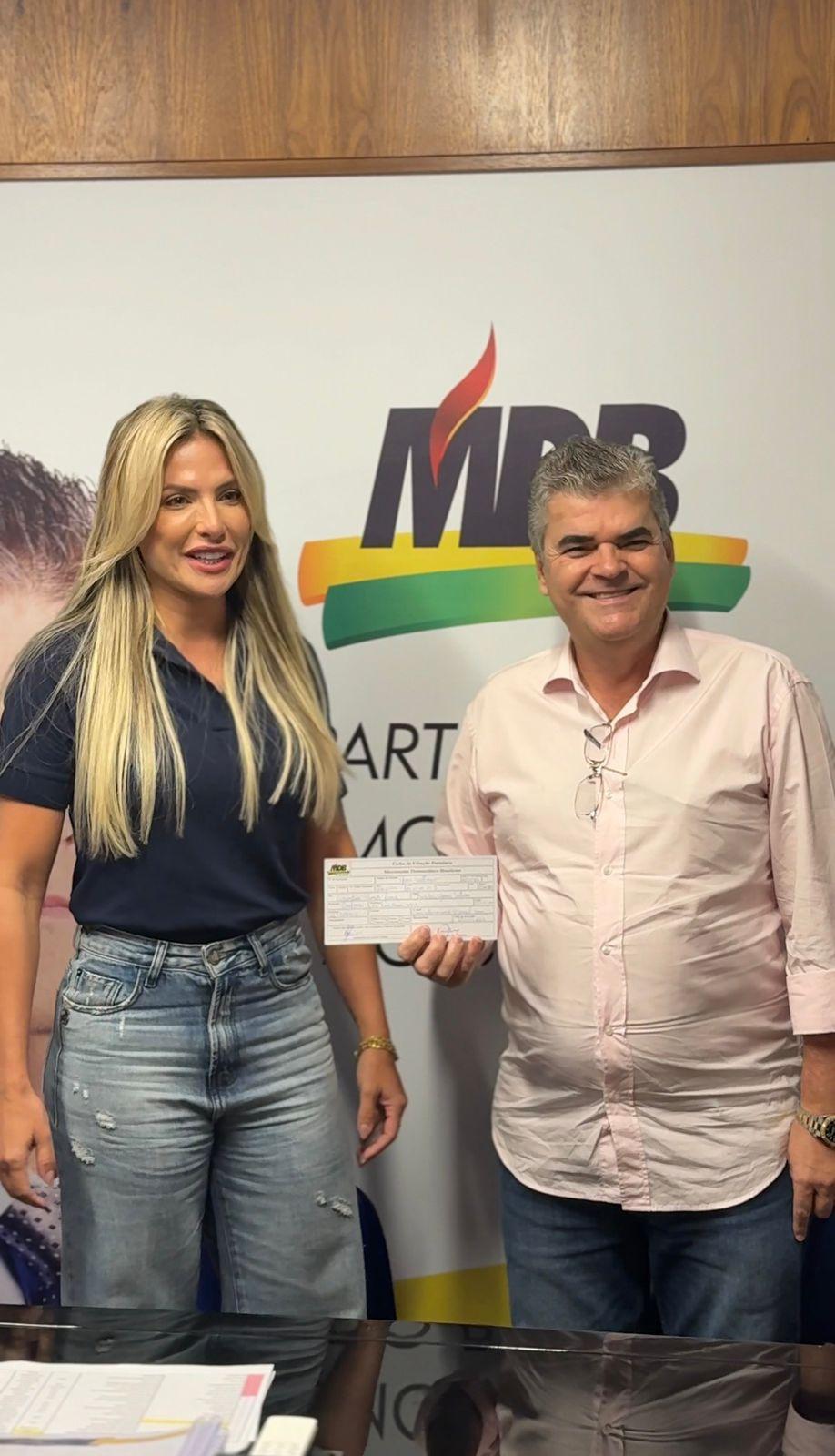 Yara Vellasco é anunciada pelo MDB como pré-candidata