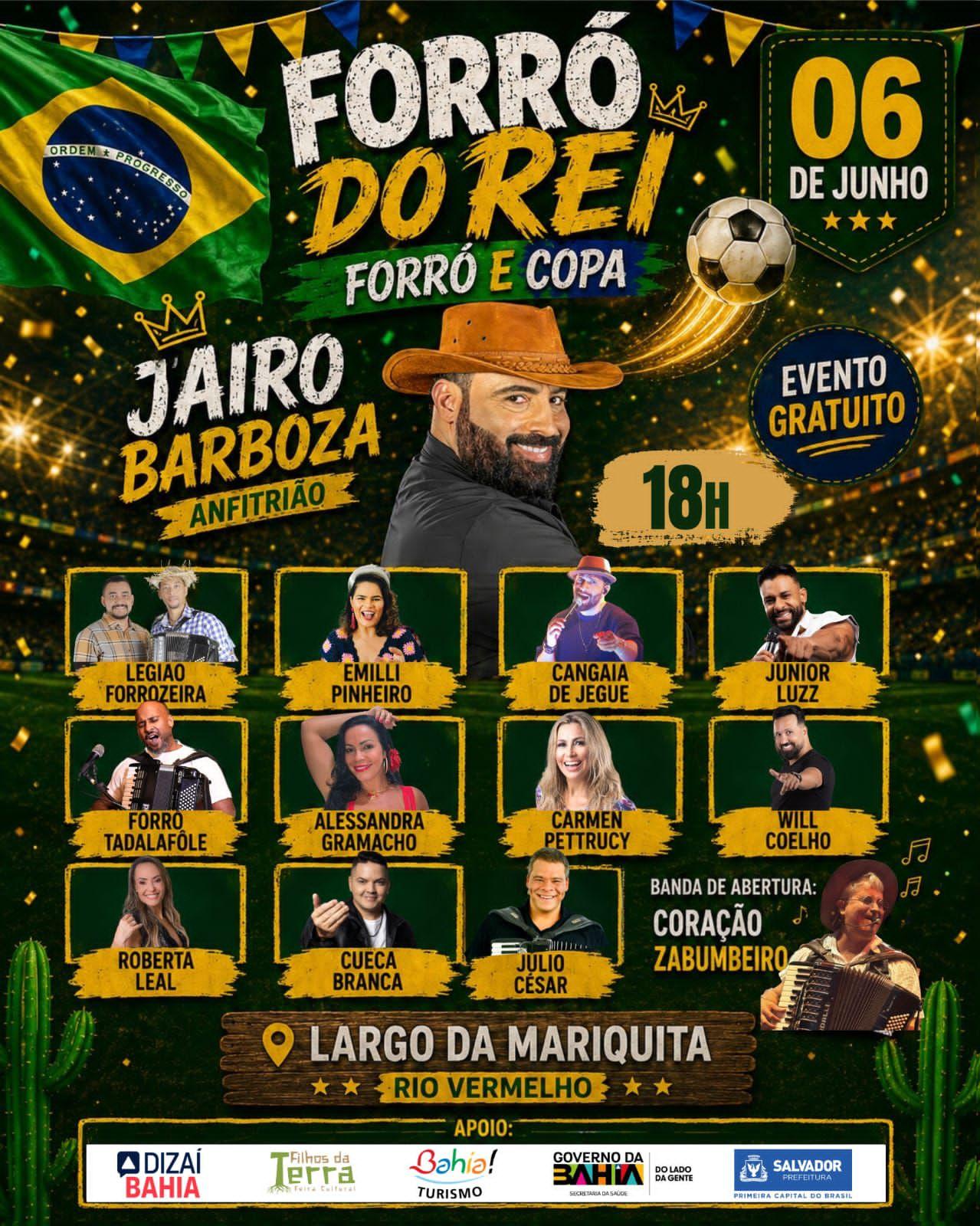 Em clima de Copa do Mundo e reunindo um time de forrozeiros, terceira edição do 
