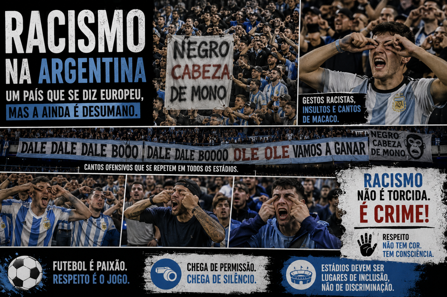 A Argentina que quis ser branca: como um projeto de nação ajuda a explicar o racismo nos estádios