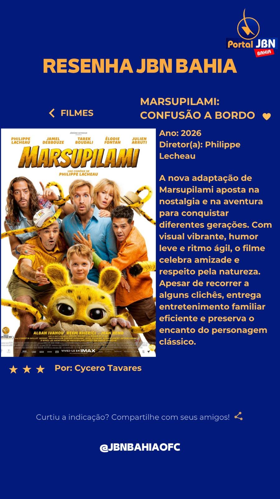 Marsupilami: aventura clássica com energia renovada e coração familiar
