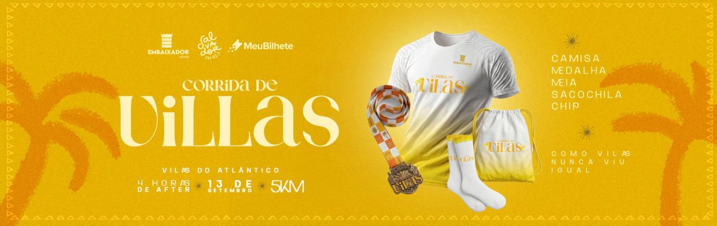 Vilas do Atlântico sedia circuito de corrida de rua de 5 km com programação cultural e esportiva em setembro
