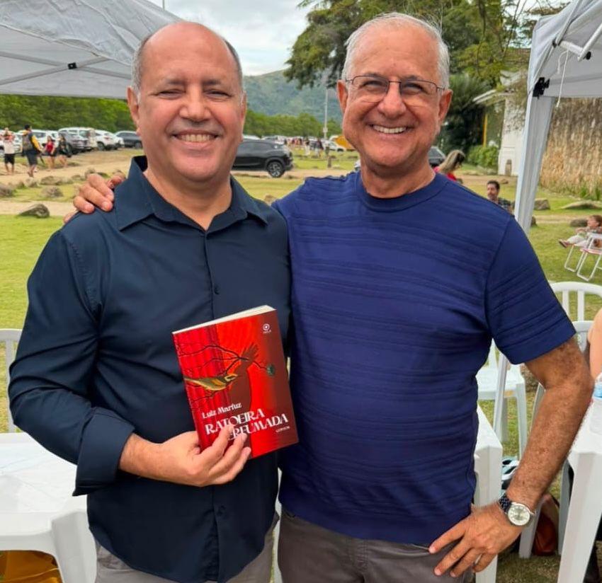 Décio Torres e Luiz Marfuz se encontram em bate-papo sobre literatura em lançamento de livro em Salvador