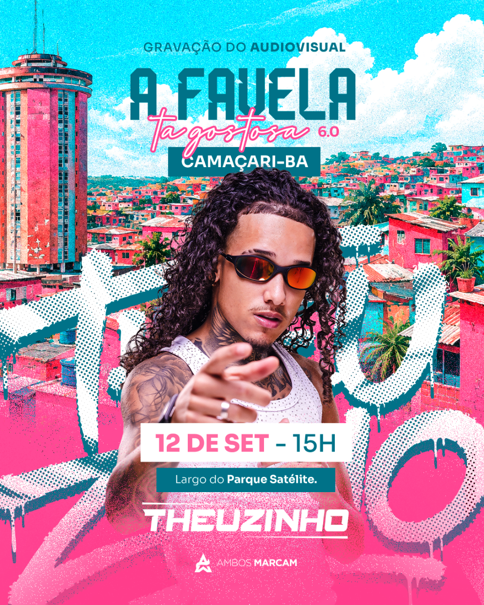 Theuzinho grava audiovisual do projeto “A Favela Tá Gostosa 6.0” em Salvador