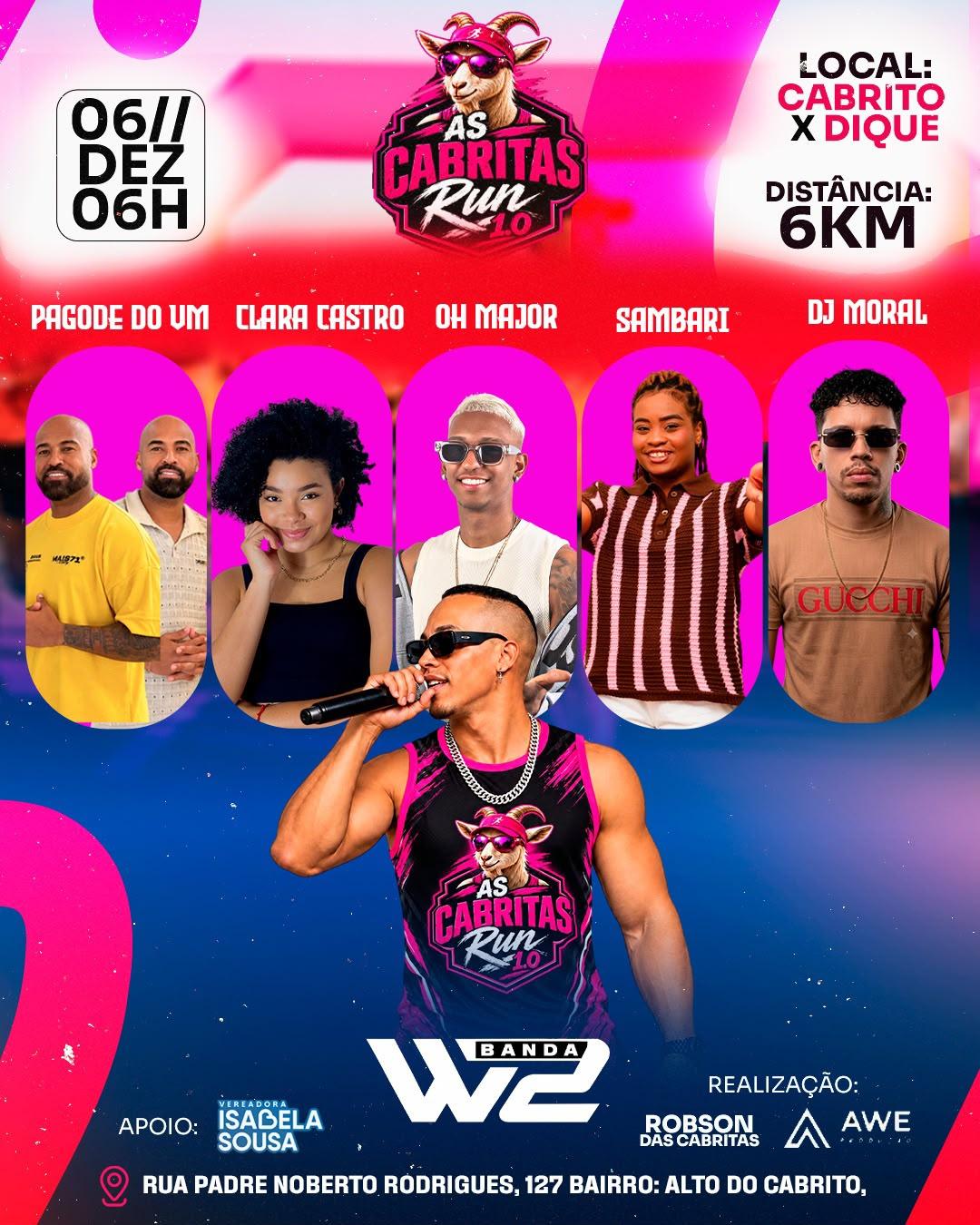 As Cabritas Run 1.0 promete movimentar o Alto do Cabrito com esporte, música e diversão