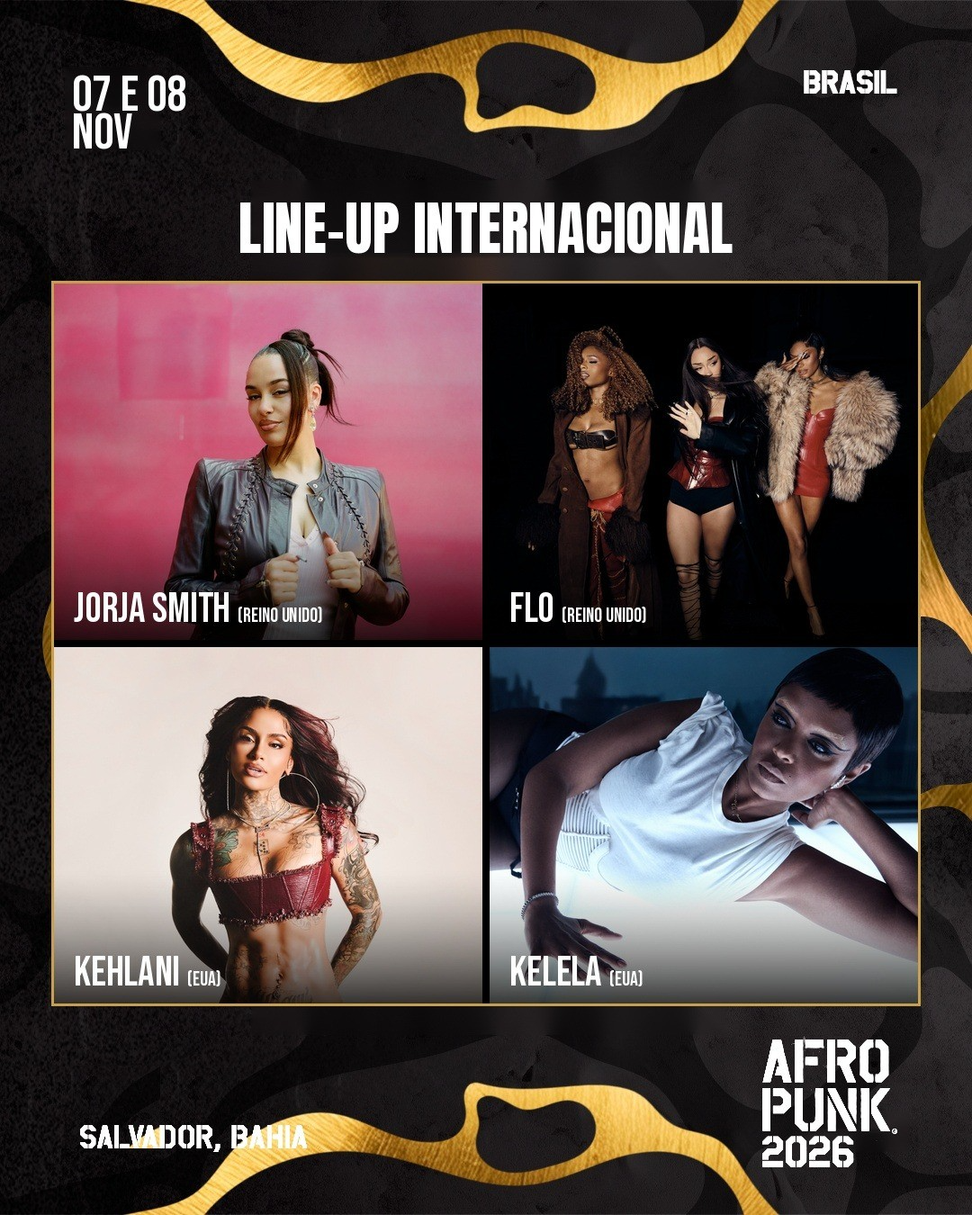 Kehlani, Kelela, FLO e Jorja Smith: AFROPUNK Brasil leva a Salvador as maiores potências pretas da música global