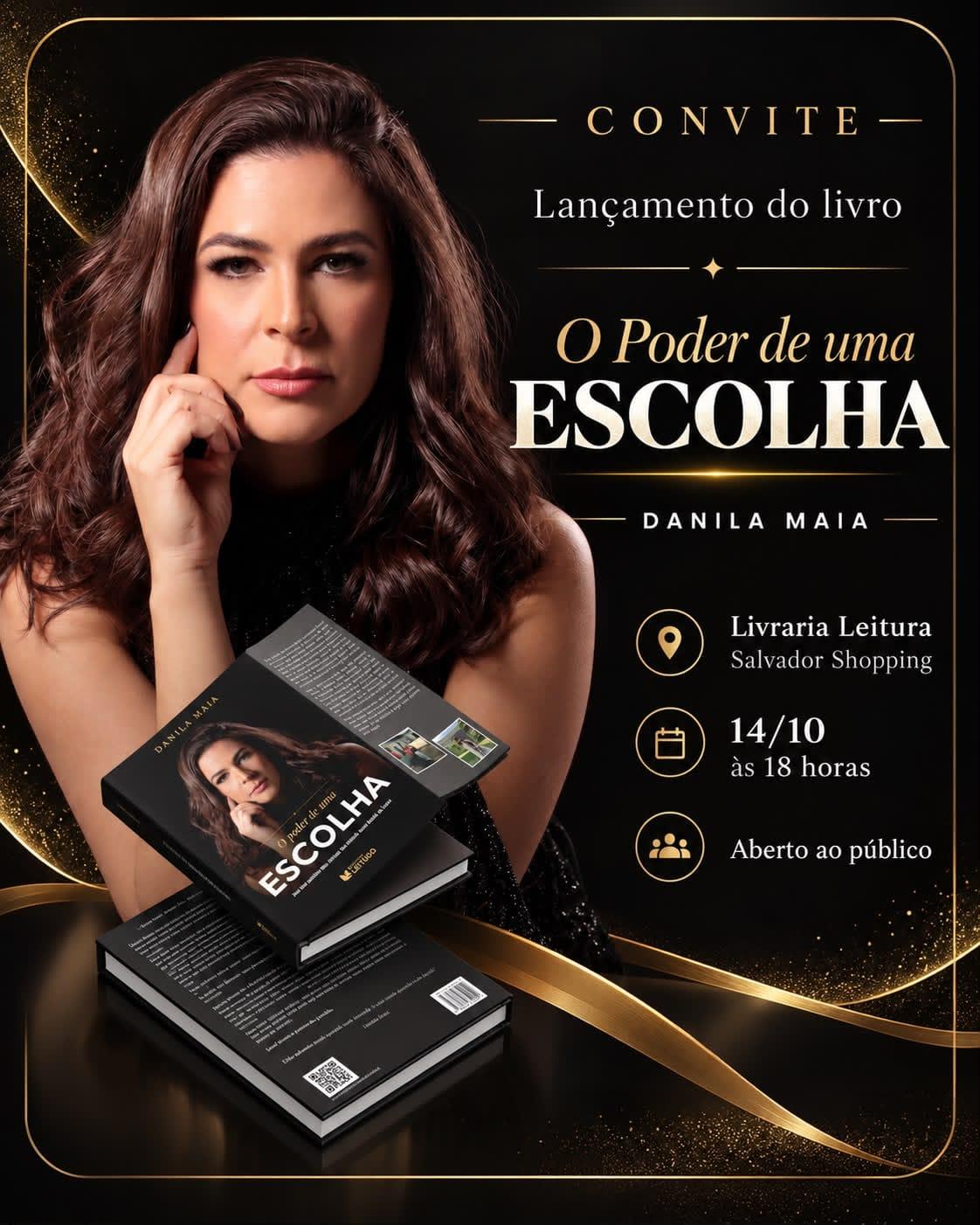 Escrito pela empresária baiana Danila Maia, o livro traz a história forte e desafiadora na vida da autora, superação e empreendedorismo feminino, tendo como foco ajudar e inspirar outras mulheres