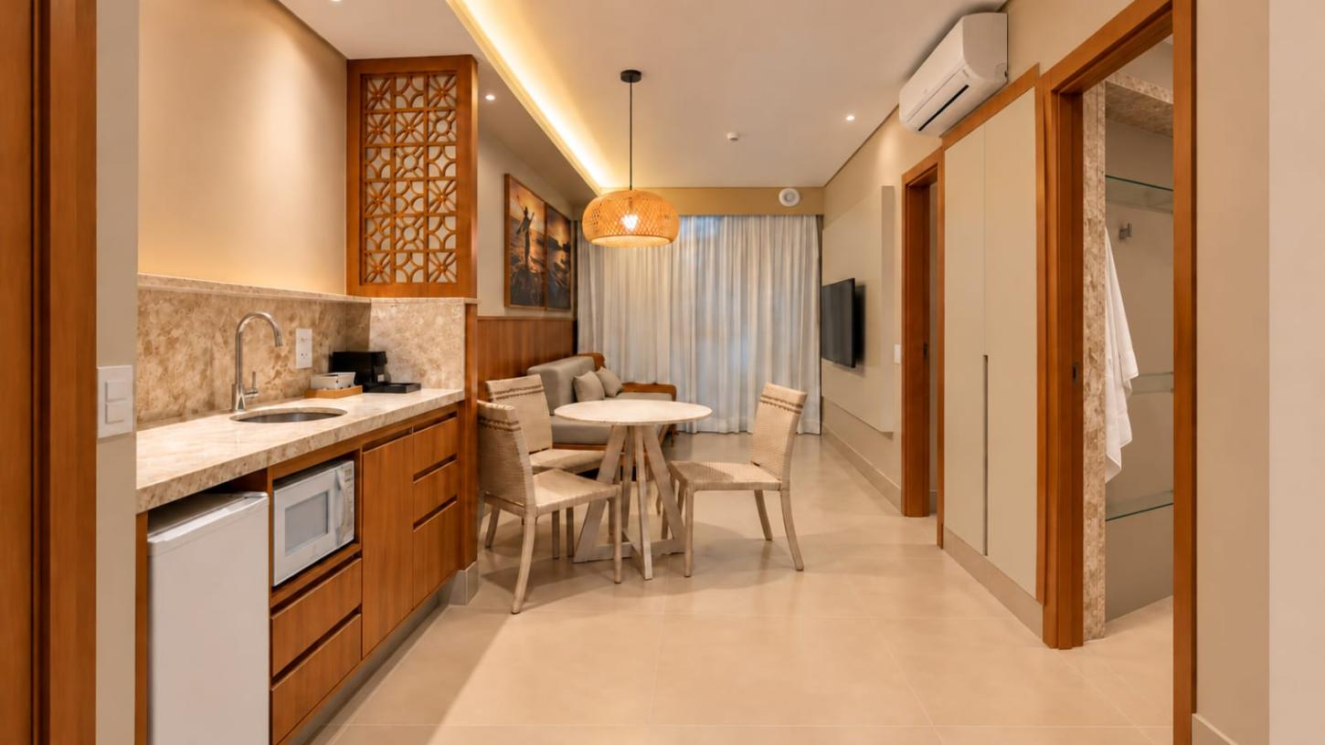 Village Itaparica inaugura apartamento pronto e decorado no prédio da multipropriedade