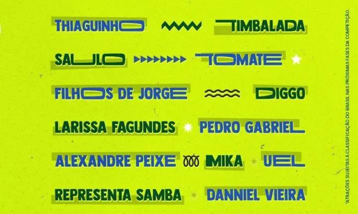 Arena Brasil anuncia abertura de vendas às 15h com clima de Copa, line-up de peso e estrutura de outro nível para dominar Salvador