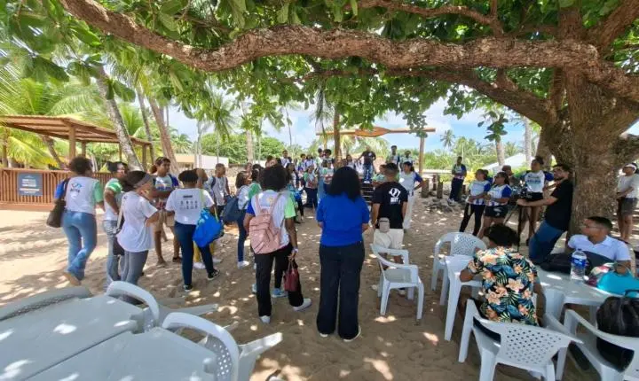 Aulão Maré do Futuro reúne estudantes de cursinhos populares na Ilha de Itaparica
