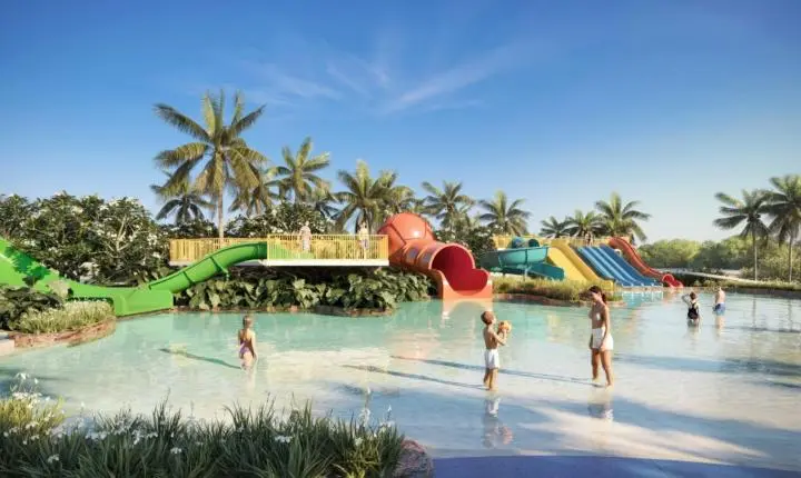 Aviva divulga novas imagens conceituais das atrações do futuro parque aquático Hot Park Costa do Sauípe, previsto para final de 2027