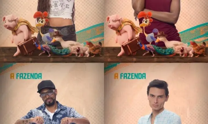CATHERINE x TINA x THAÍDE x GABRIEL ESTÃO NA ROÇA