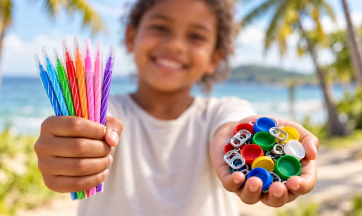 Com a troca de tampinhas por canetas escola de Vera Cruz promove imersão prática de alunos na economia circular