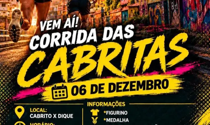 Corrida das Cabritas Run 1.0 promete movimentar o Alto do Cabrito com esporte, saúde e integração comunitária