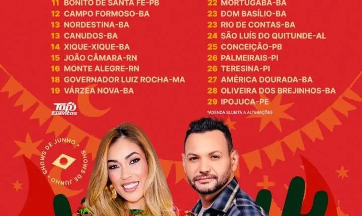 Desejo de Menina emociona multidão em Valente e vive maratona de shows no São João 2026