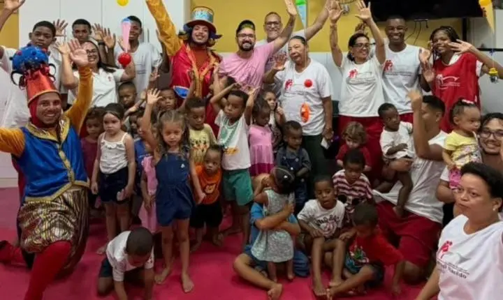 EDY RIOS PROMOVE AÇÃO SOLIDÁRIA E LEVA ALEGRIA A CRIANÇAS ATENDIDAS PELA IBCM, EM SALVADOR