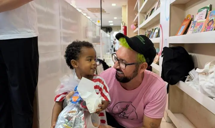 EDY RIOS PROMOVE AÇÃO SOLIDÁRIA E LEVA ALEGRIA A CRIANÇAS ATENDIDAS PELA IBCM, EM SALVADOR