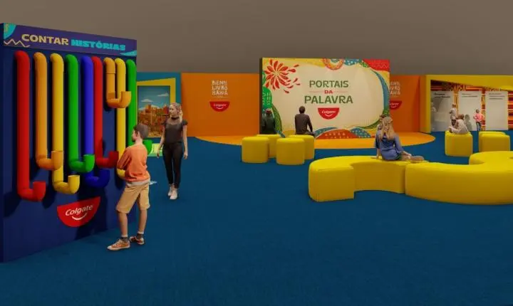 Espaço Infantil Colgate - Portais da Palavra será um dos fortes atrativos da Bienal do Livro Bahia 2026   