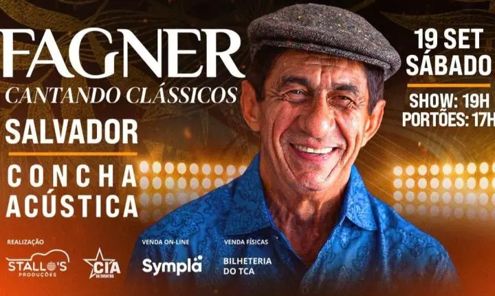 Fagner apresenta neste sábado show “Cantando Clássicos” na Concha Acústica
