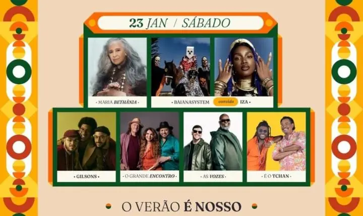 FESTIVAL DE VERÃO SALVADOR 2027 TRAÇA UM PANORAMA DA MÚSICA BRASILEIRA AO CONECTAR TRADIÇÃO E RENOVAÇÃO