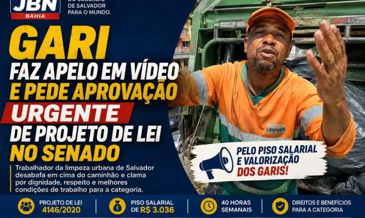 GARI FAZ APELO EM VÍDEO E PEDE APROVAÇÃO URGENTE DE PROJETO DE LEI NO SENADO