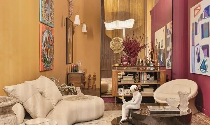 Lounge Escarlate traduz maximalismo, arte e emoção na CASACOR Bahia 2026