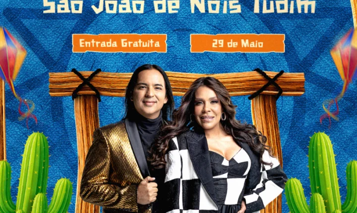 Silvânia Aquino e Berg Rabelo fazem primeiro show em São Paulo na abertura do São João do CTN com entrada gratuita