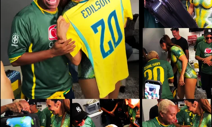 TROCA DE PRESENTES ENTRE EDÍLSON E IVETE VIRA SÍMBOLO DA ENERGIA BAIANA NA DESPEDIDA DA SELEÇÃO